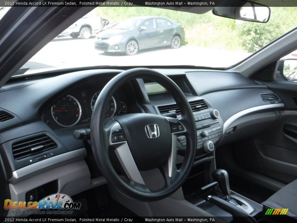 2012 Honda Accord LX Premium Sedan Polished Metal Metallic / Gray Photo #10