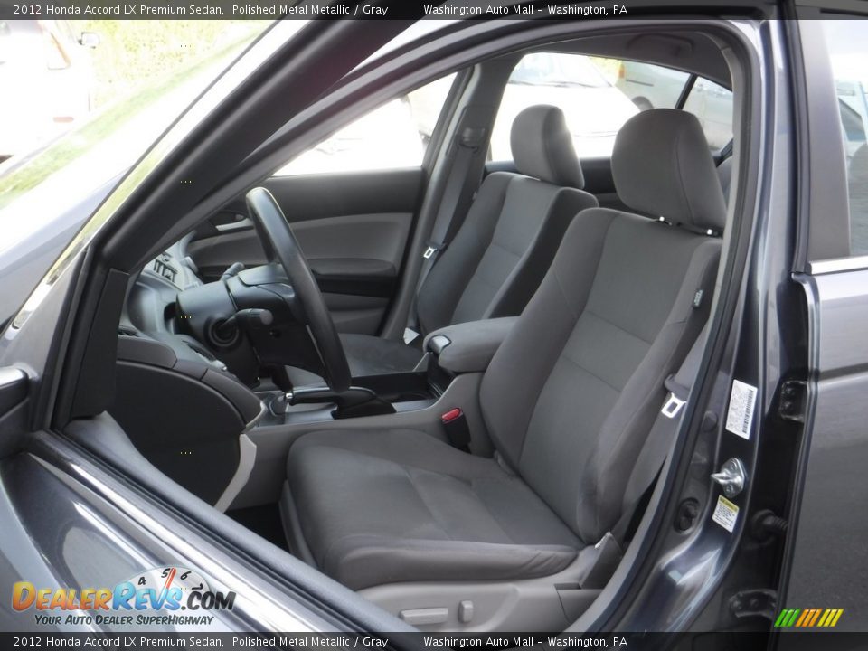 2012 Honda Accord LX Premium Sedan Polished Metal Metallic / Gray Photo #12