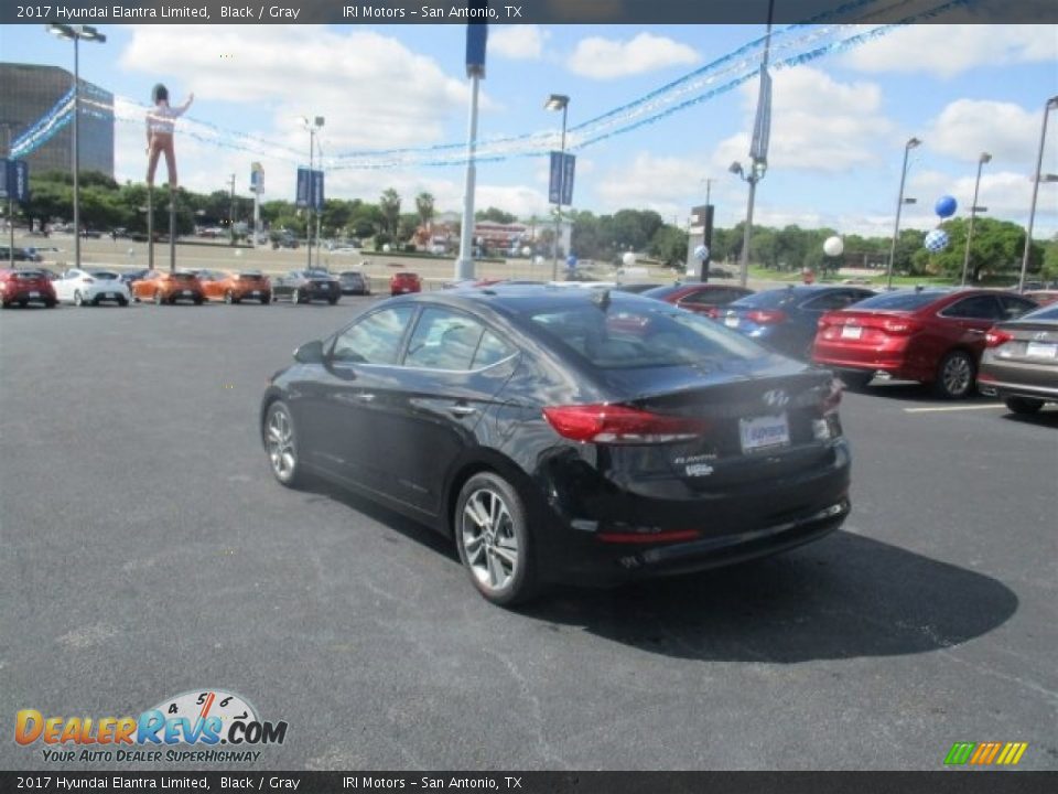 2017 Hyundai Elantra Limited Black / Gray Photo #5