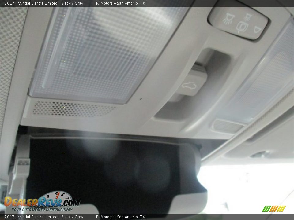 2017 Hyundai Elantra Limited Black / Gray Photo #10