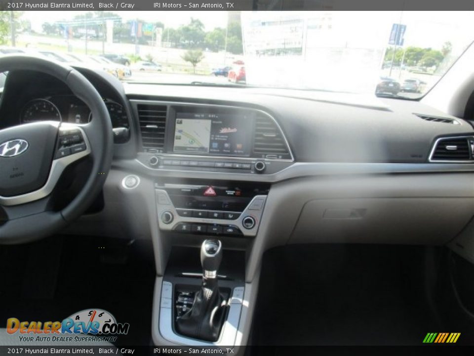 2017 Hyundai Elantra Limited Black / Gray Photo #15