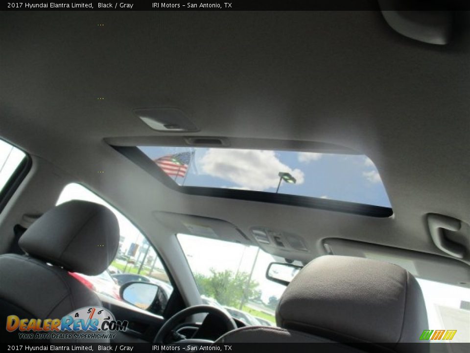 2017 Hyundai Elantra Limited Black / Gray Photo #16