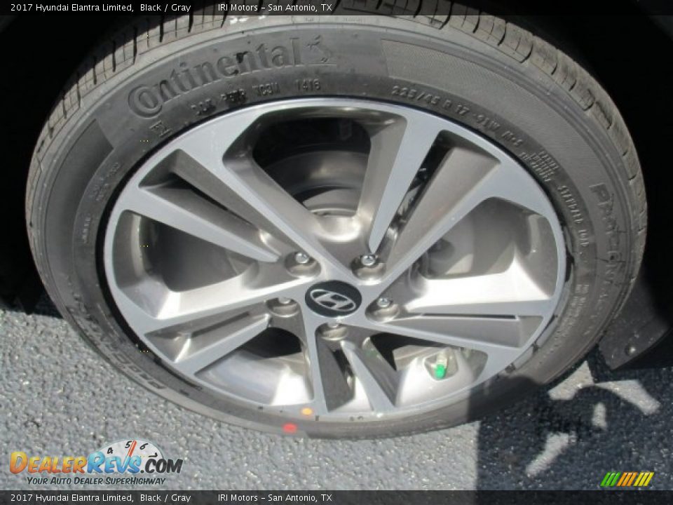 2017 Hyundai Elantra Limited Black / Gray Photo #21