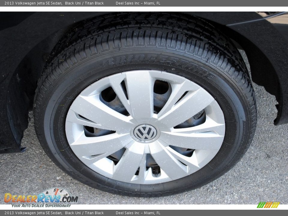 2013 Volkswagen Jetta SE Sedan Black Uni / Titan Black Photo #10