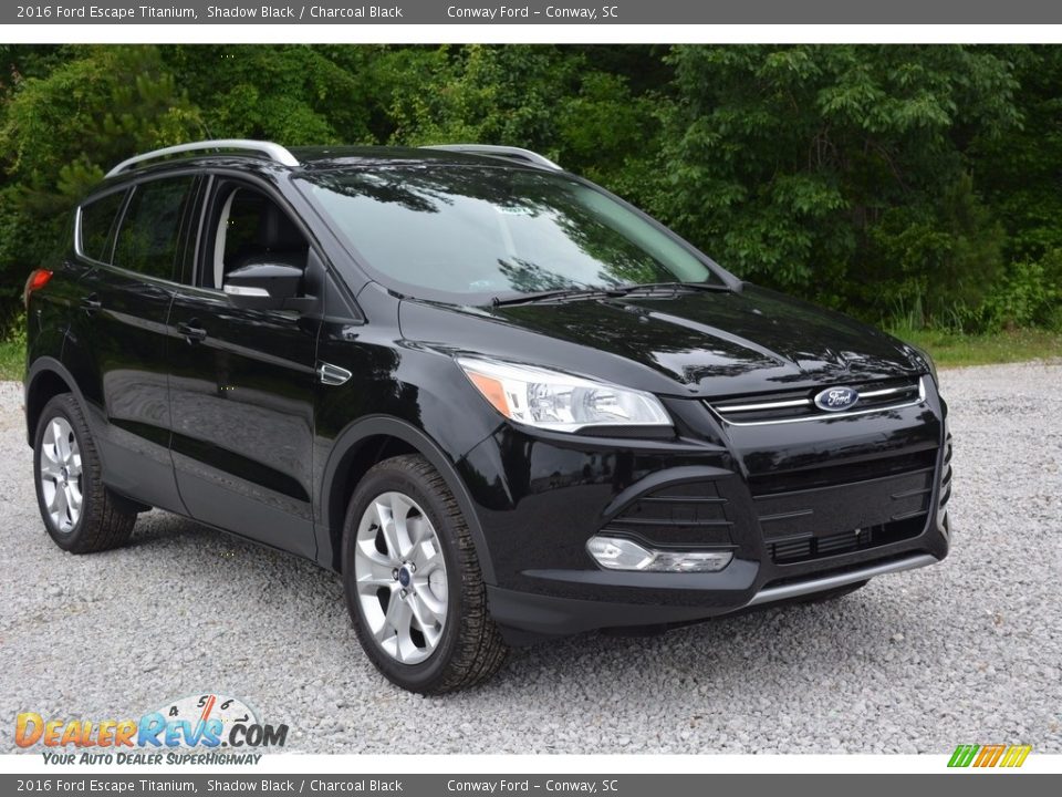 2016 Ford Escape Titanium Shadow Black / Charcoal Black Photo #1