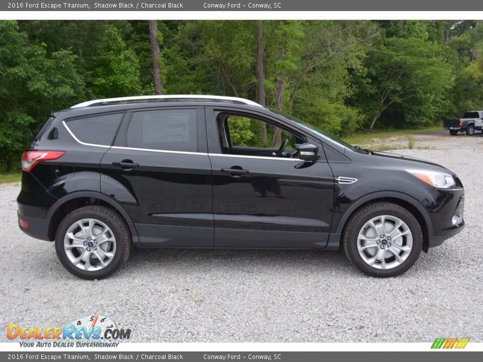 2016 Ford Escape Titanium Shadow Black / Charcoal Black Photo #2
