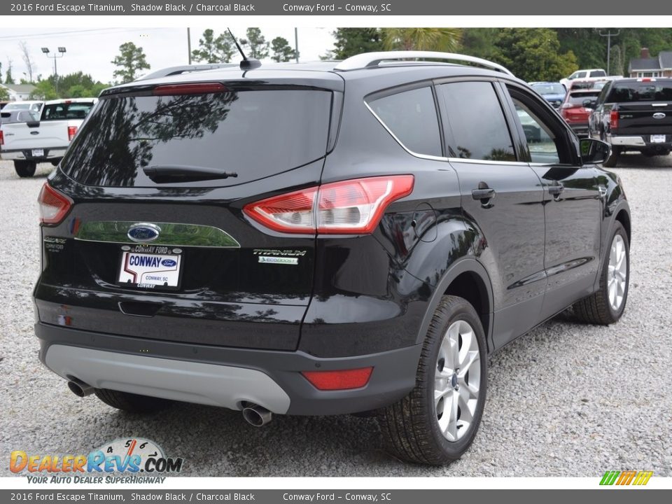 2016 Ford Escape Titanium Shadow Black / Charcoal Black Photo #3