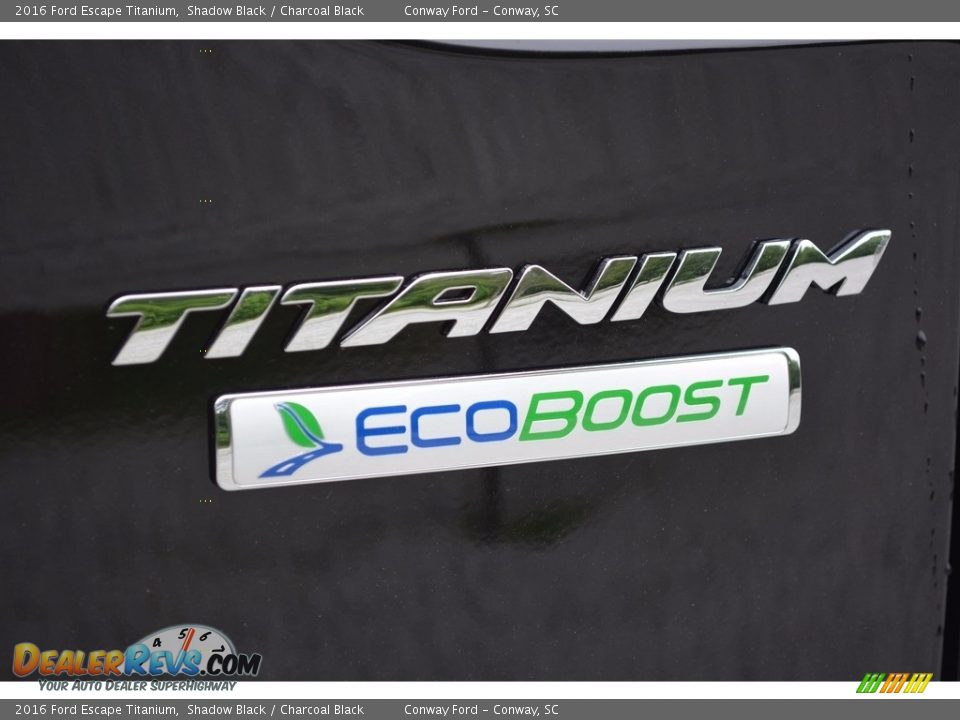2016 Ford Escape Titanium Shadow Black / Charcoal Black Photo #4