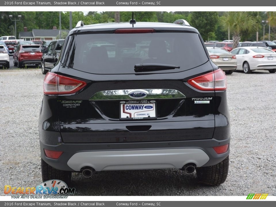 2016 Ford Escape Titanium Shadow Black / Charcoal Black Photo #5