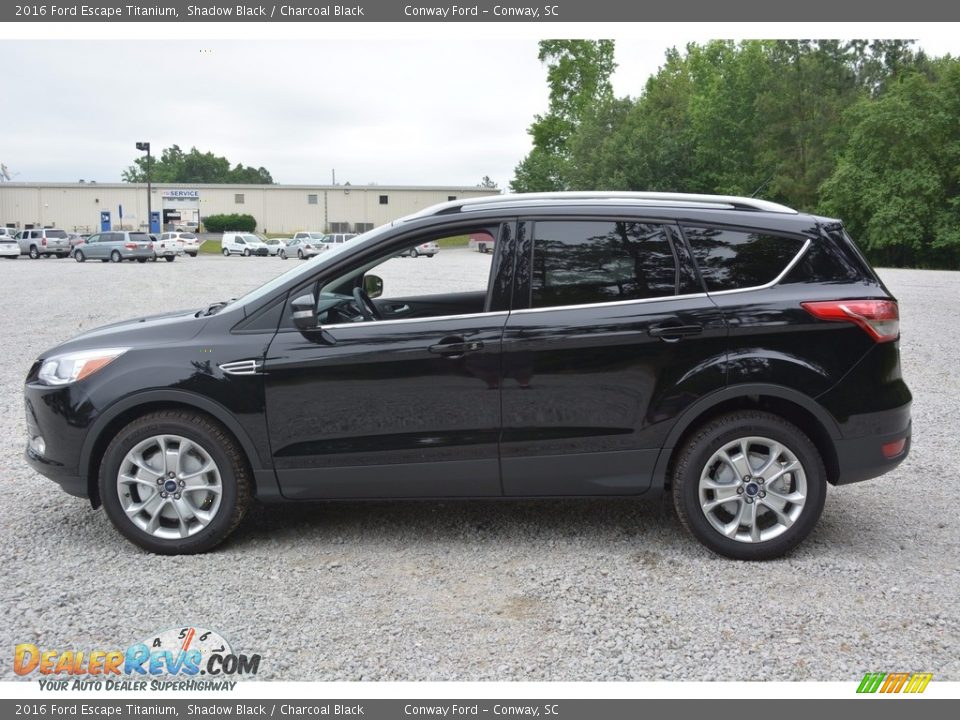 2016 Ford Escape Titanium Shadow Black / Charcoal Black Photo #7