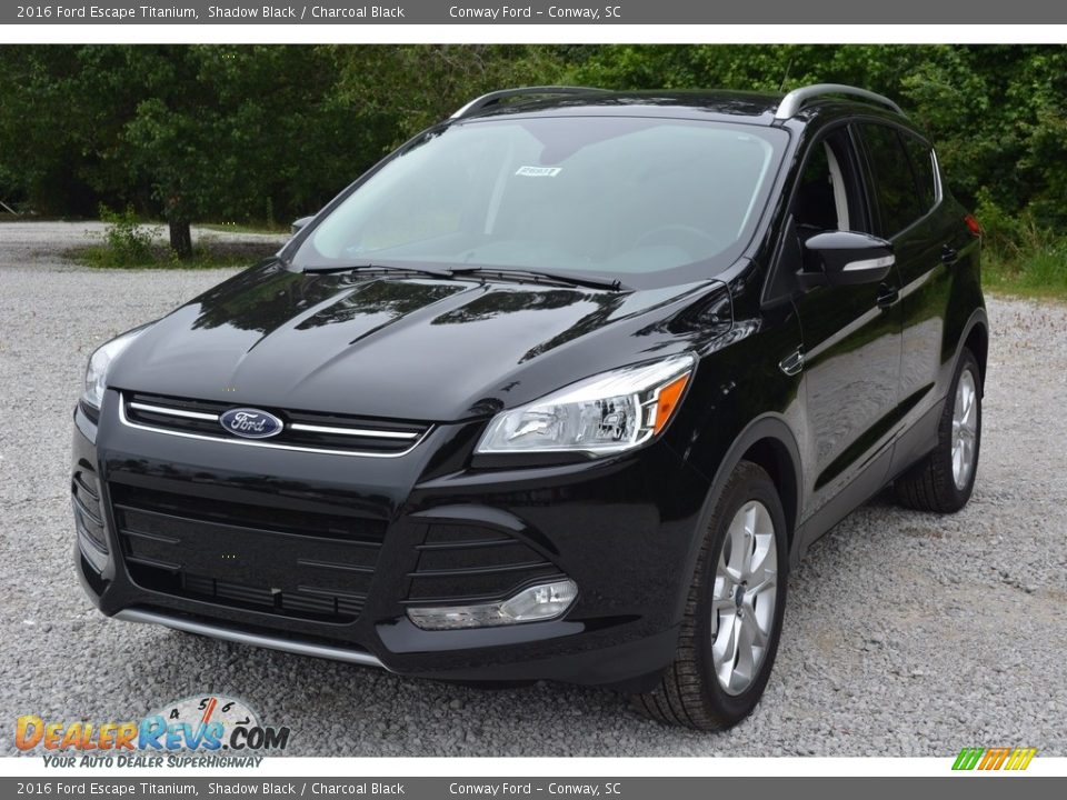 2016 Ford Escape Titanium Shadow Black / Charcoal Black Photo #8