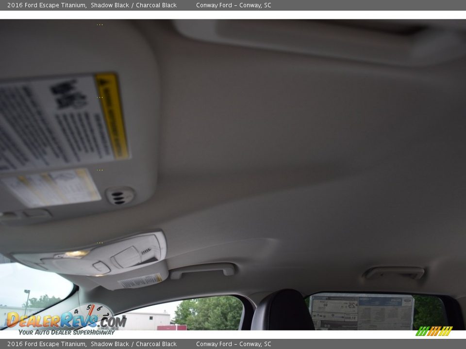 2016 Ford Escape Titanium Shadow Black / Charcoal Black Photo #10