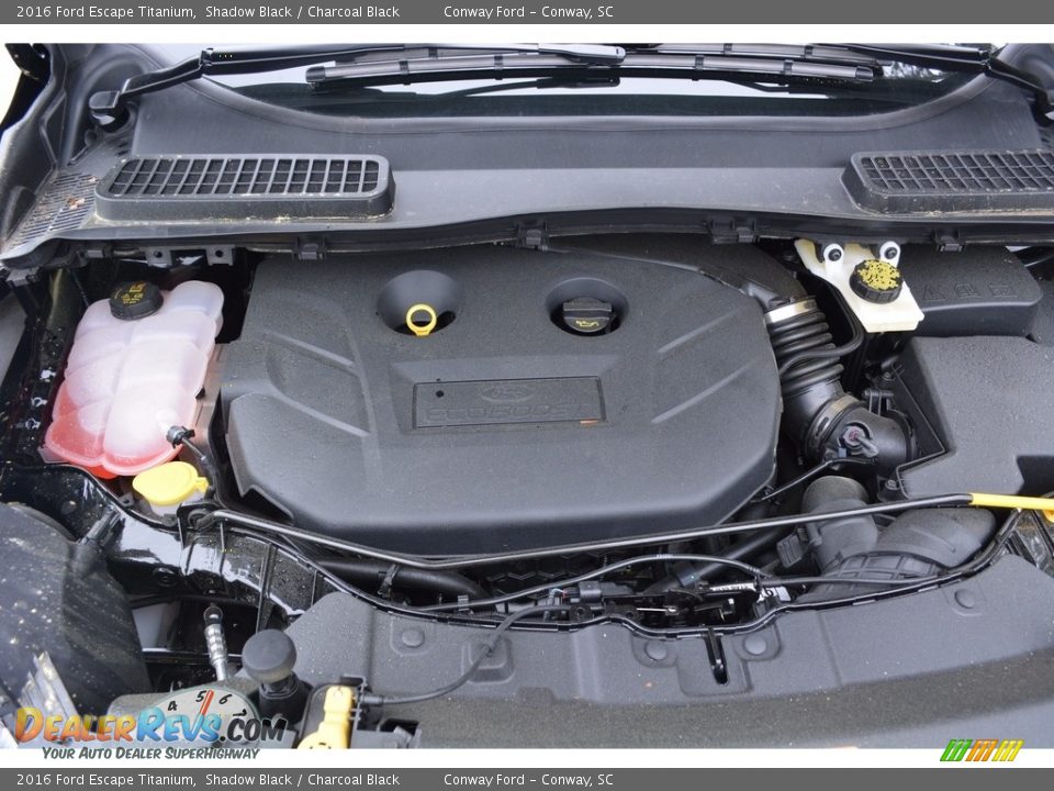 2016 Ford Escape Titanium Shadow Black / Charcoal Black Photo #11