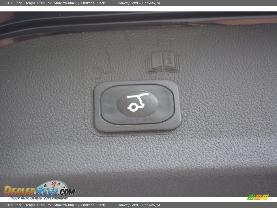2016 Ford Escape Titanium Shadow Black / Charcoal Black Photo #15