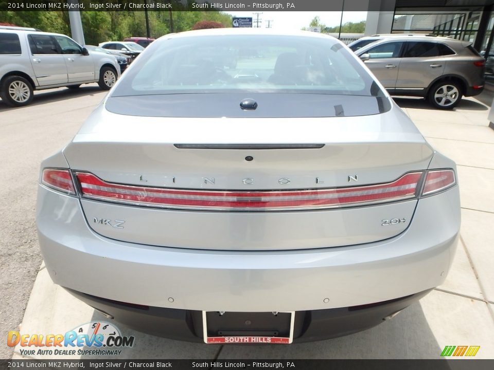 2014 Lincoln MKZ Hybrid Ingot Silver / Charcoal Black Photo #4