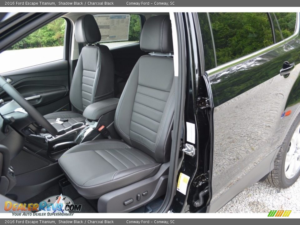 2016 Ford Escape Titanium Shadow Black / Charcoal Black Photo #16