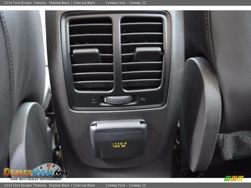 2016 Ford Escape Titanium Shadow Black / Charcoal Black Photo #21
