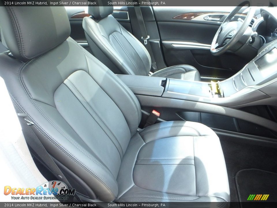 2014 Lincoln MKZ Hybrid Ingot Silver / Charcoal Black Photo #10
