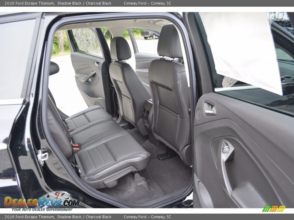 2016 Ford Escape Titanium Shadow Black / Charcoal Black Photo #22