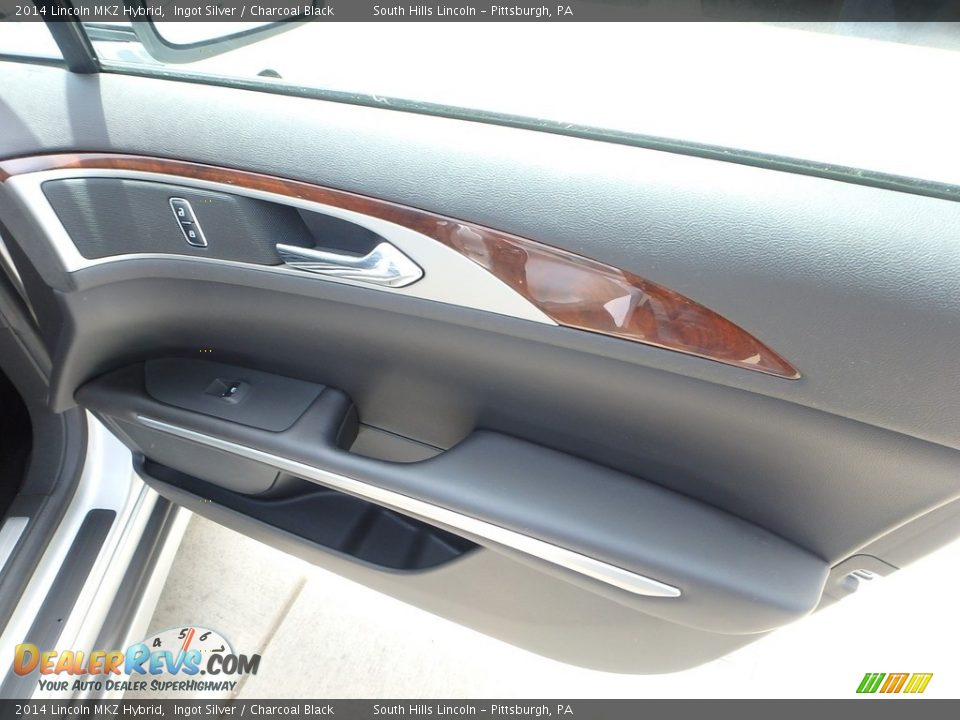 2014 Lincoln MKZ Hybrid Ingot Silver / Charcoal Black Photo #12
