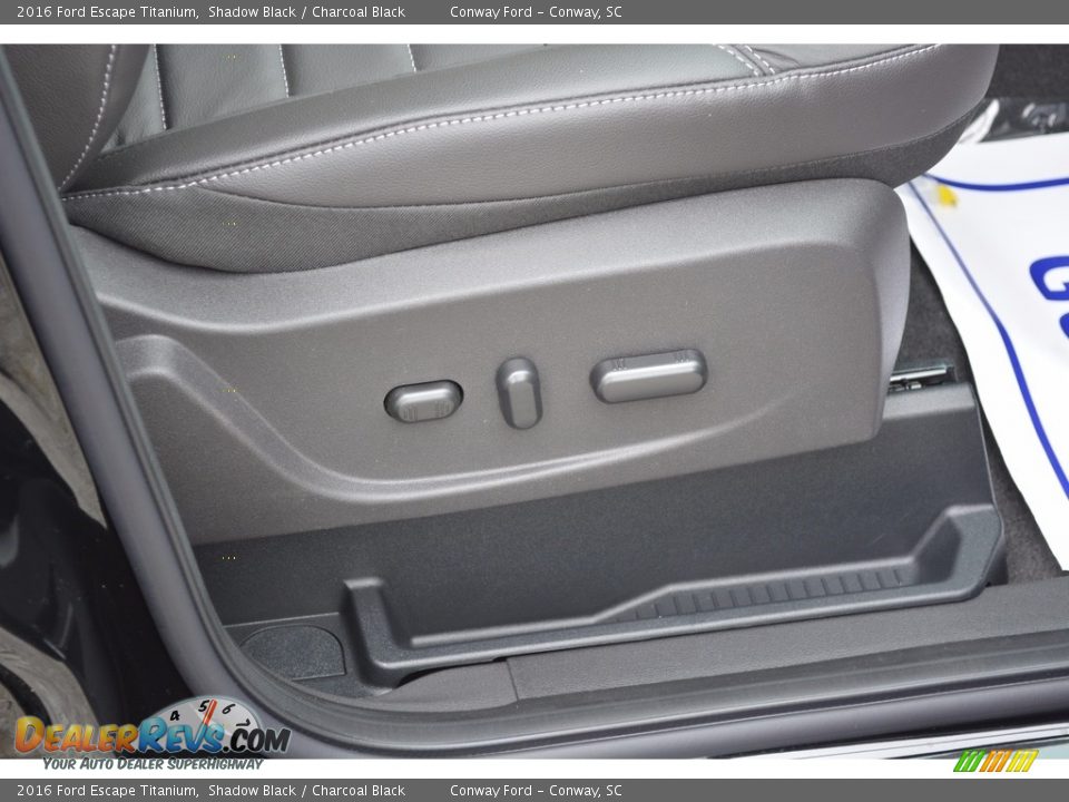 2016 Ford Escape Titanium Shadow Black / Charcoal Black Photo #26