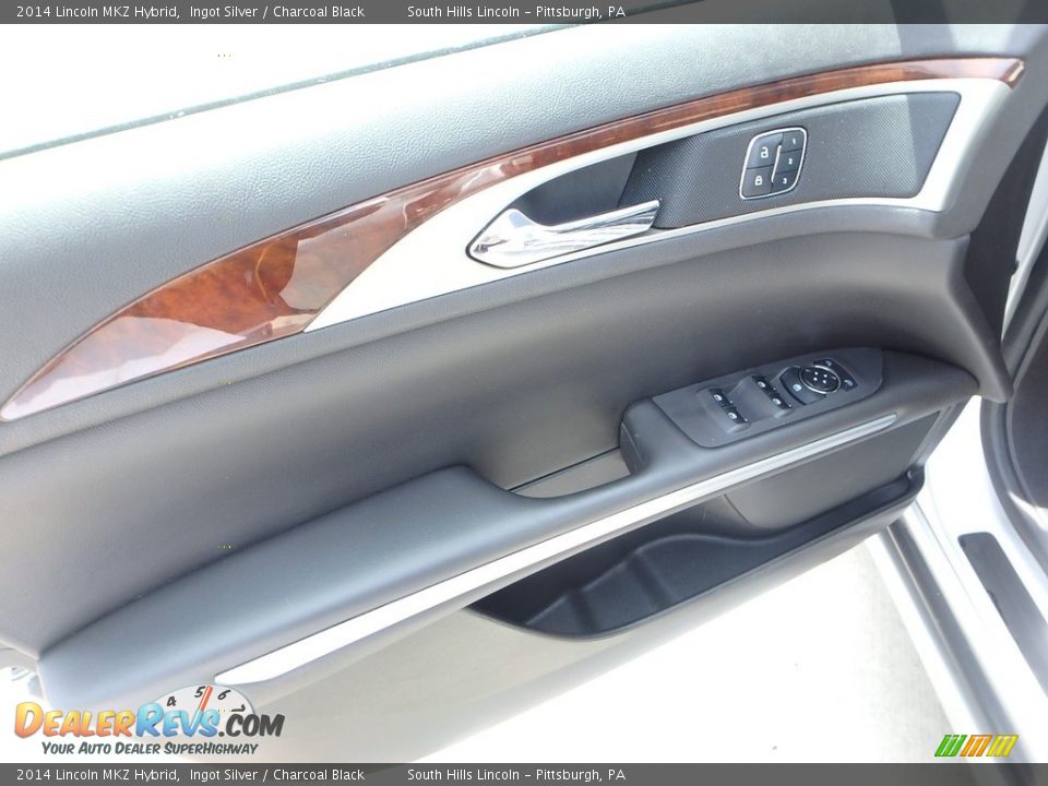 2014 Lincoln MKZ Hybrid Ingot Silver / Charcoal Black Photo #17