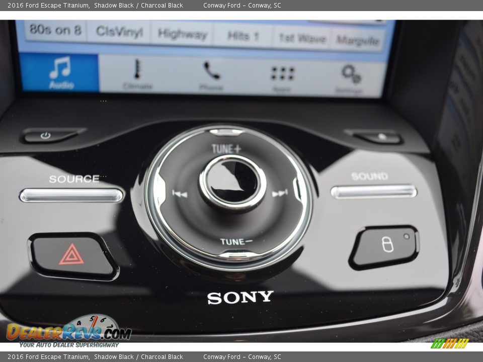 2016 Ford Escape Titanium Shadow Black / Charcoal Black Photo #33