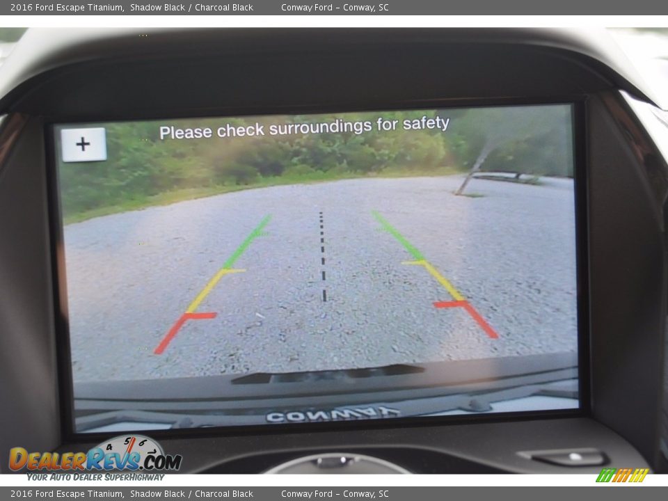 2016 Ford Escape Titanium Shadow Black / Charcoal Black Photo #35