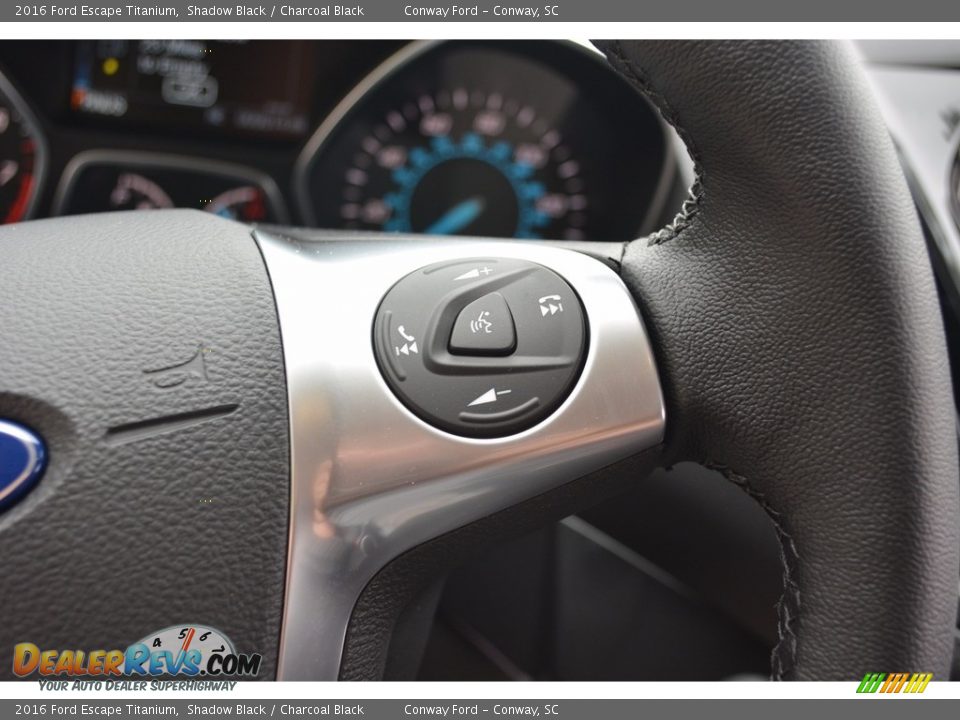2016 Ford Escape Titanium Shadow Black / Charcoal Black Photo #36