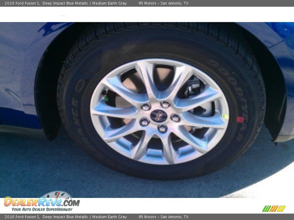 2016 Ford Fusion S Deep Impact Blue Metallic / Medium Earth Gray Photo #4