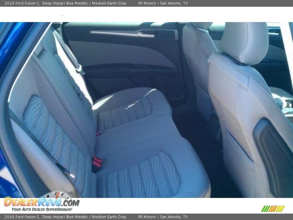 2016 Ford Fusion S Deep Impact Blue Metallic / Medium Earth Gray Photo #11