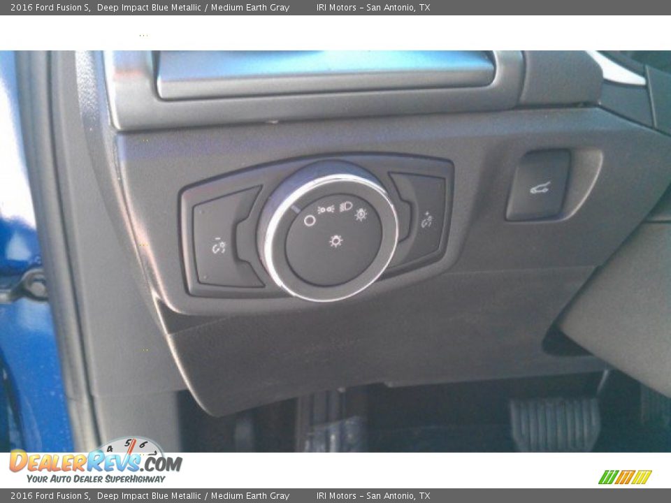2016 Ford Fusion S Deep Impact Blue Metallic / Medium Earth Gray Photo #21