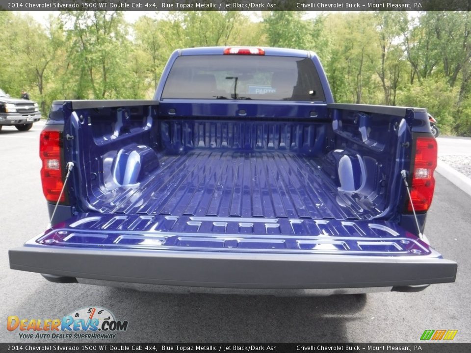2014 Chevrolet Silverado 1500 WT Double Cab 4x4 Blue Topaz Metallic / Jet Black/Dark Ash Photo #13