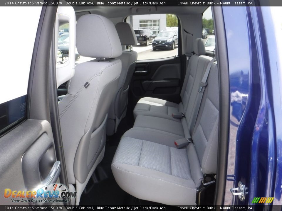 2014 Chevrolet Silverado 1500 WT Double Cab 4x4 Blue Topaz Metallic / Jet Black/Dark Ash Photo #27