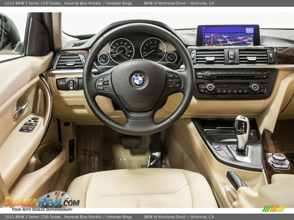 2013 BMW 3 Series 328i Sedan Imperial Blue Metallic / Venetian Beige Photo #4