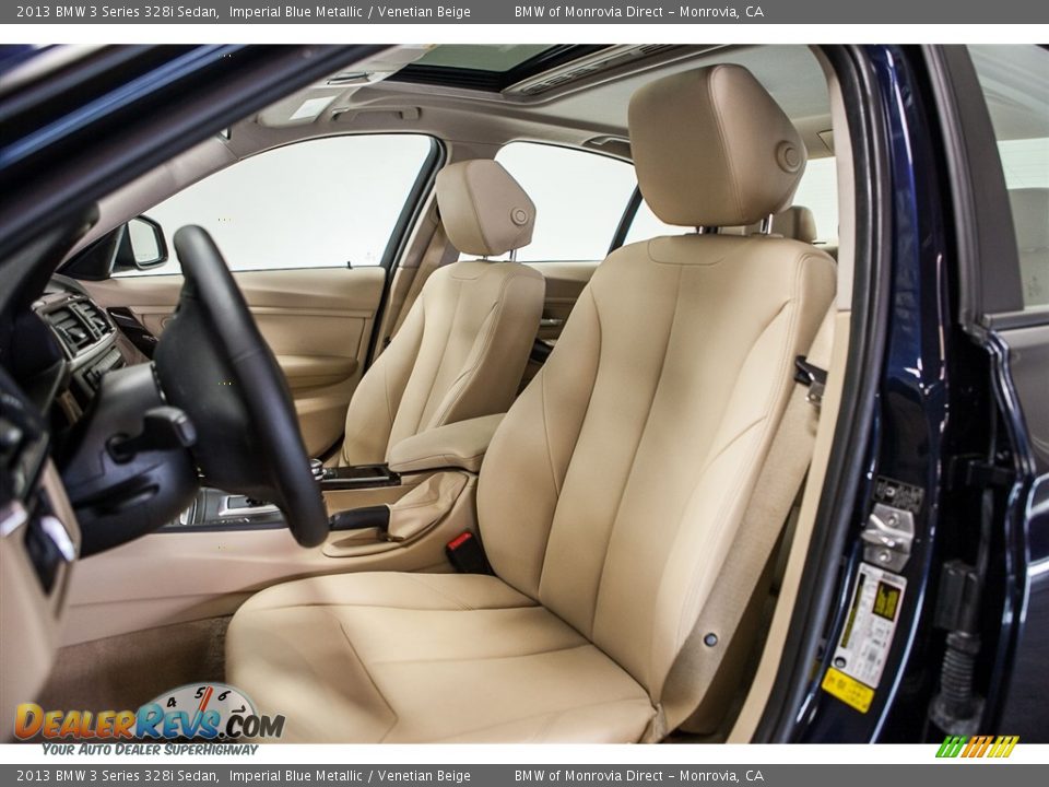 2013 BMW 3 Series 328i Sedan Imperial Blue Metallic / Venetian Beige Photo #6
