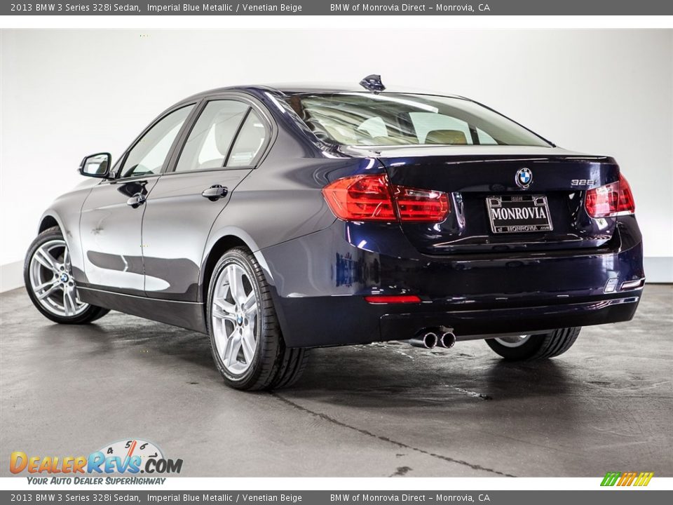 2013 BMW 3 Series 328i Sedan Imperial Blue Metallic / Venetian Beige Photo #10