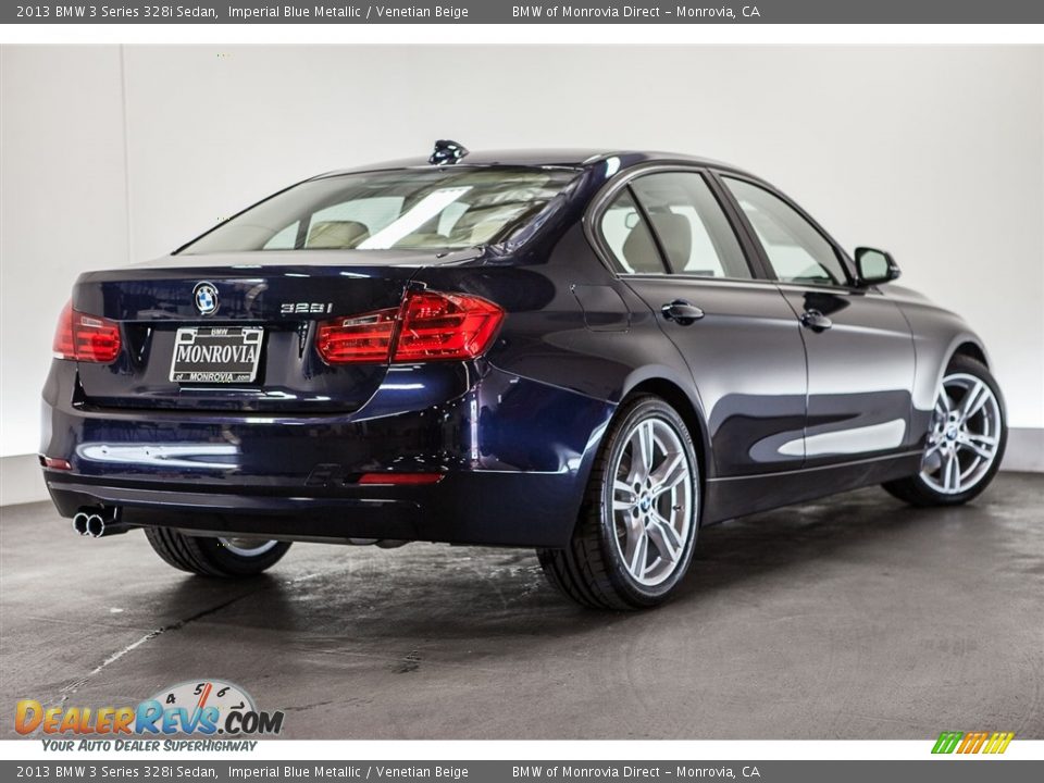 2013 BMW 3 Series 328i Sedan Imperial Blue Metallic / Venetian Beige Photo #14