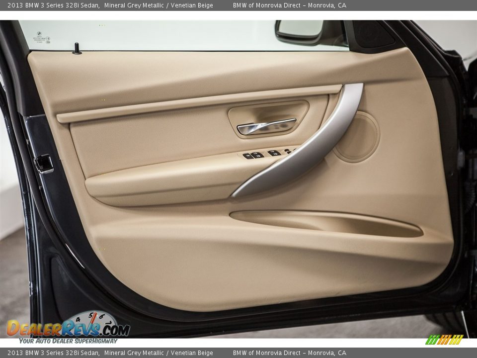 2013 BMW 3 Series 328i Sedan Mineral Grey Metallic / Venetian Beige Photo #22