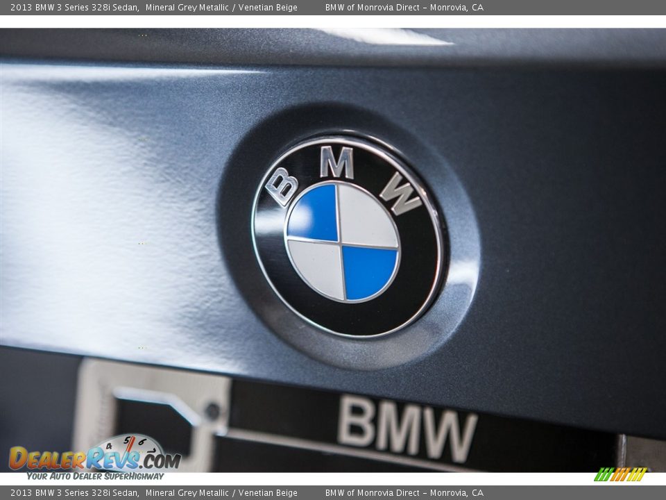 2013 BMW 3 Series 328i Sedan Mineral Grey Metallic / Venetian Beige Photo #30