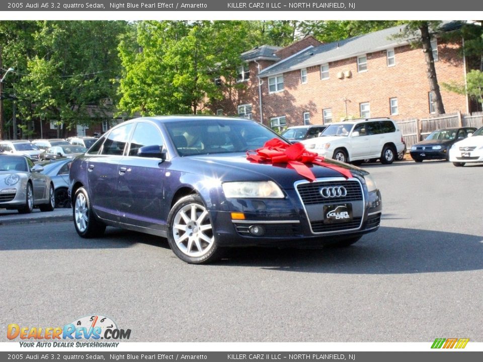 2005 Audi A6 3.2 quattro Sedan Night Blue Pearl Effect / Amaretto Photo #1