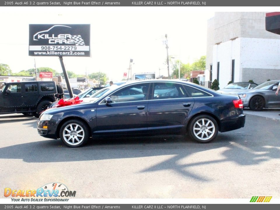 2005 Audi A6 3.2 quattro Sedan Night Blue Pearl Effect / Amaretto Photo #4