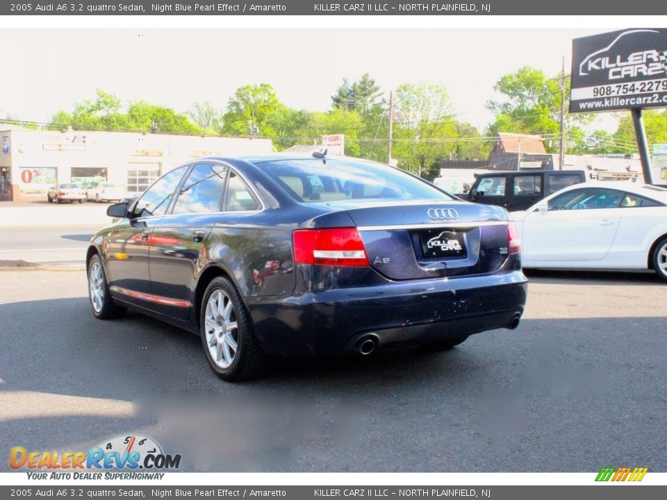2005 Audi A6 3.2 quattro Sedan Night Blue Pearl Effect / Amaretto Photo #5