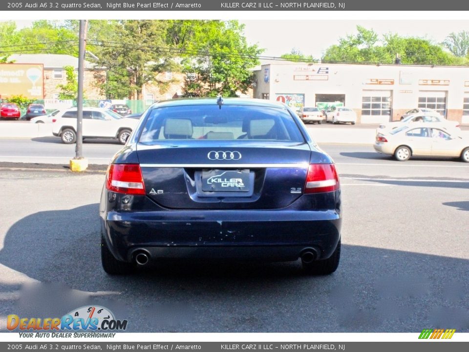 2005 Audi A6 3.2 quattro Sedan Night Blue Pearl Effect / Amaretto Photo #6
