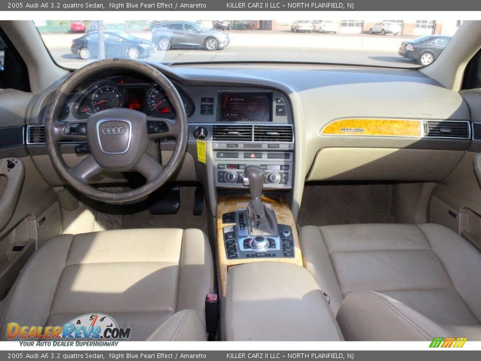 2005 Audi A6 3.2 quattro Sedan Night Blue Pearl Effect / Amaretto Photo #7