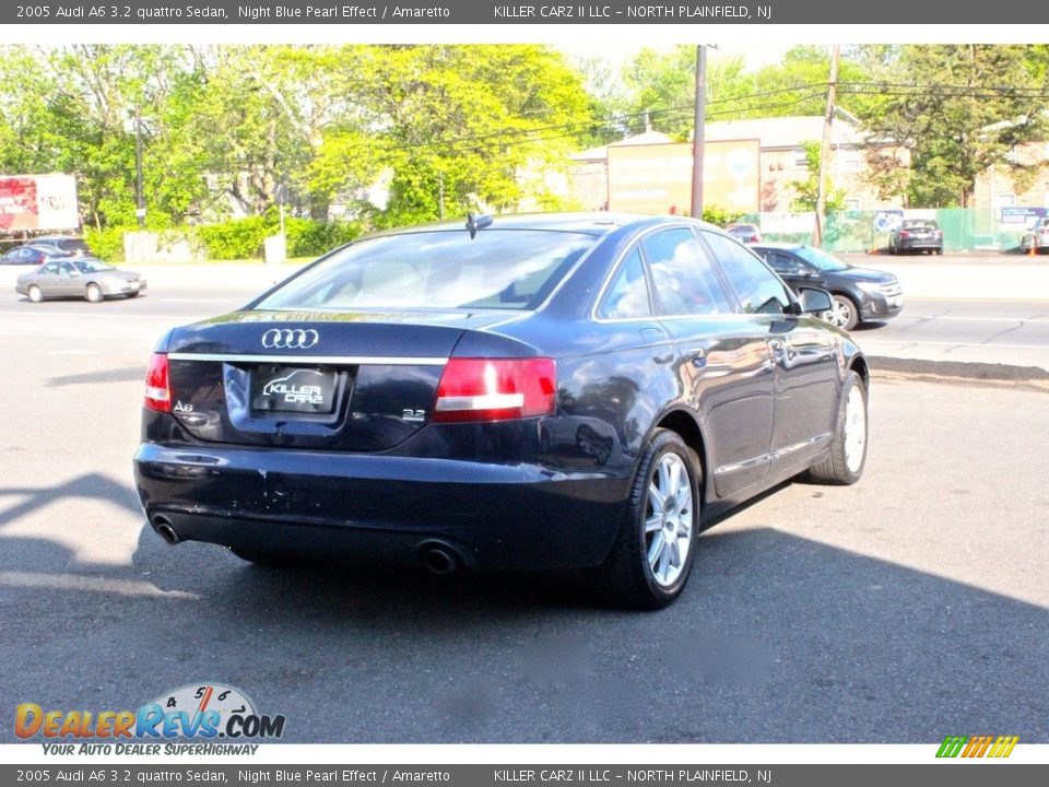 2005 Audi A6 3.2 quattro Sedan Night Blue Pearl Effect / Amaretto Photo #9