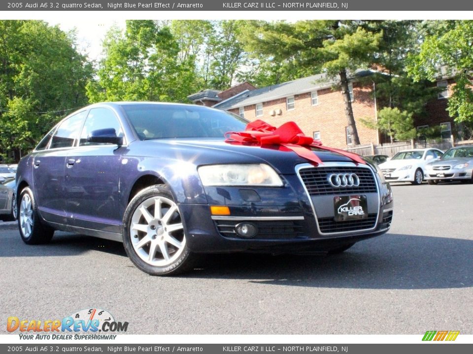 2005 Audi A6 3.2 quattro Sedan Night Blue Pearl Effect / Amaretto Photo #11