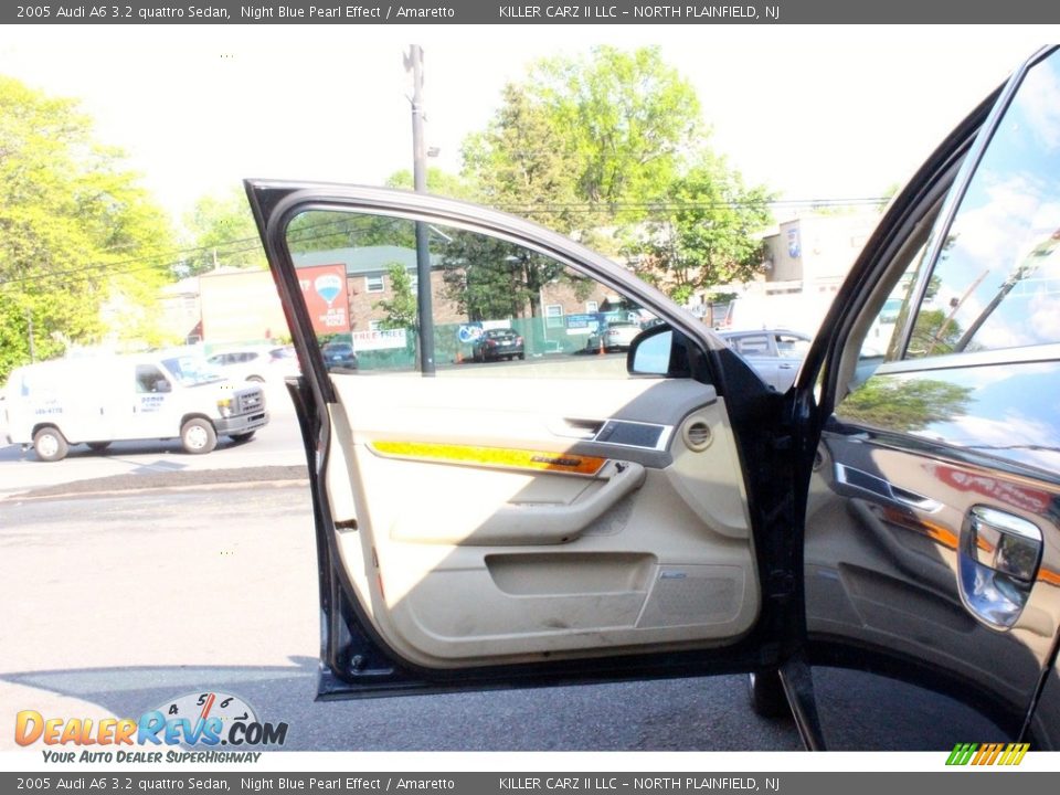 2005 Audi A6 3.2 quattro Sedan Night Blue Pearl Effect / Amaretto Photo #14