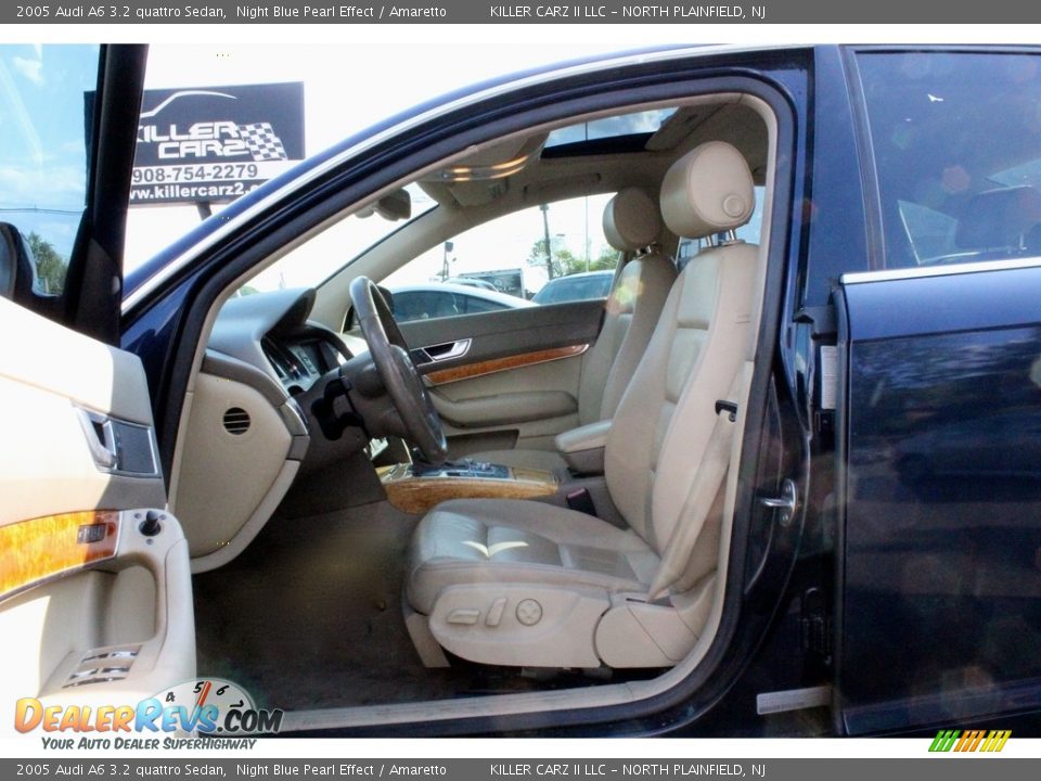 2005 Audi A6 3.2 quattro Sedan Night Blue Pearl Effect / Amaretto Photo #16