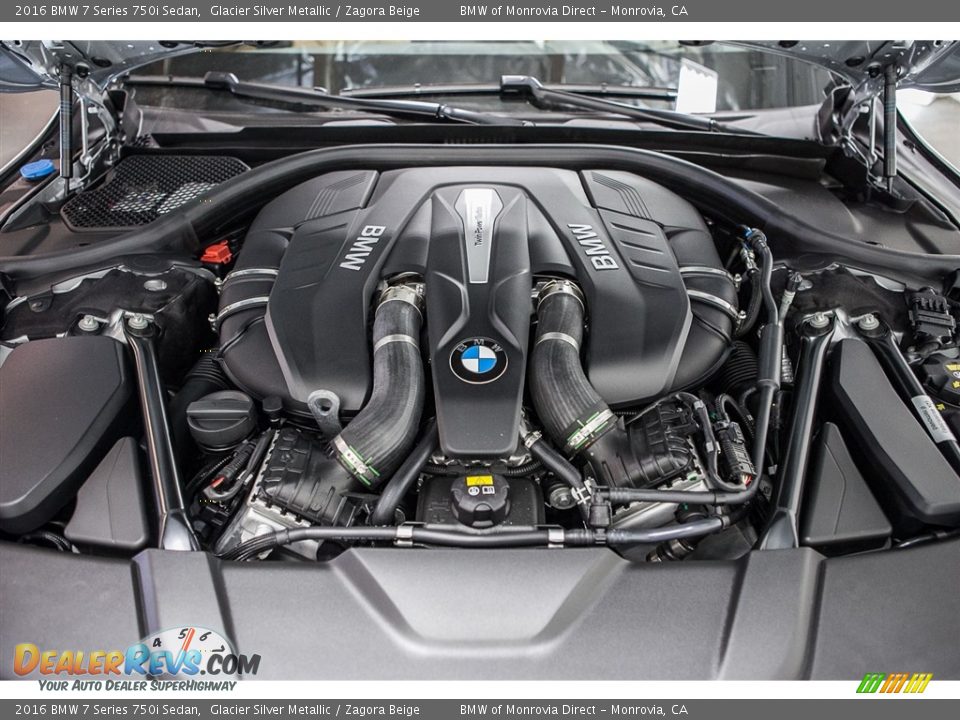 2016 BMW 7 Series 750i Sedan 4.4 Liter DI TwinPower Turbocharged DOHC 32-Valve VVT V8 Engine Photo #9